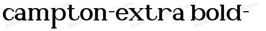 campton-extra bold字体转换